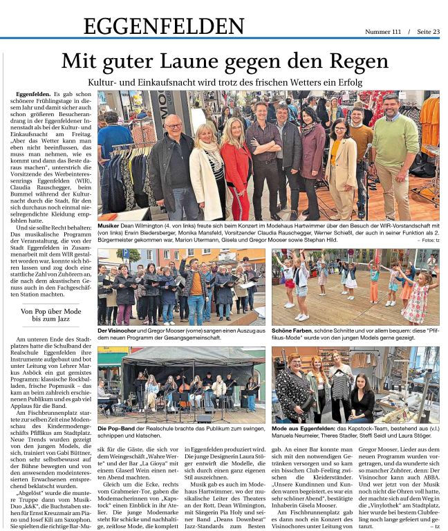 2023-05-12- Auftritt Popband Voices of school Kulturnacht Eggenfelden - realer Bericht RA - klein