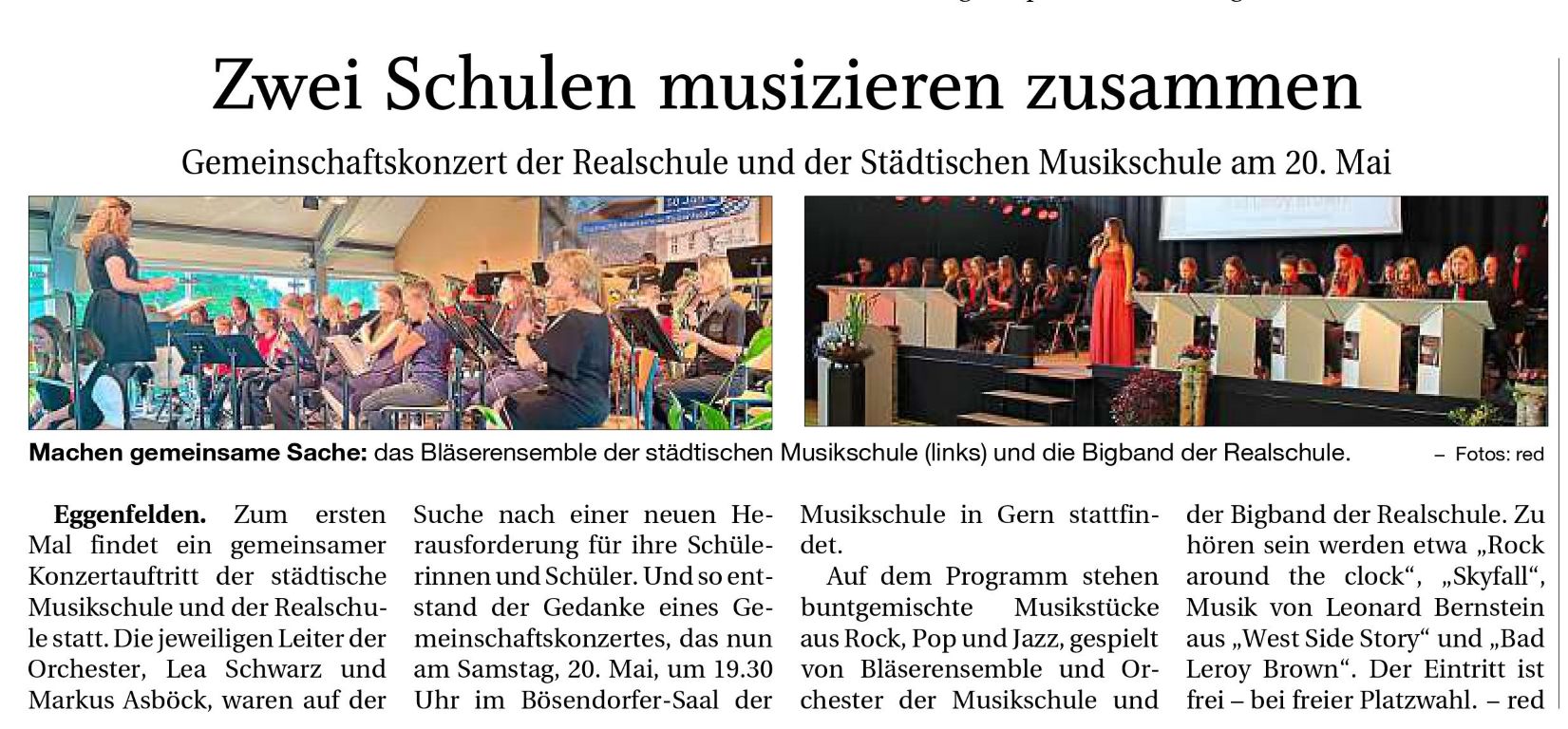 2023-05-20 - Auftritt Bigband Musikschule - Vorankündigung real RA - klein