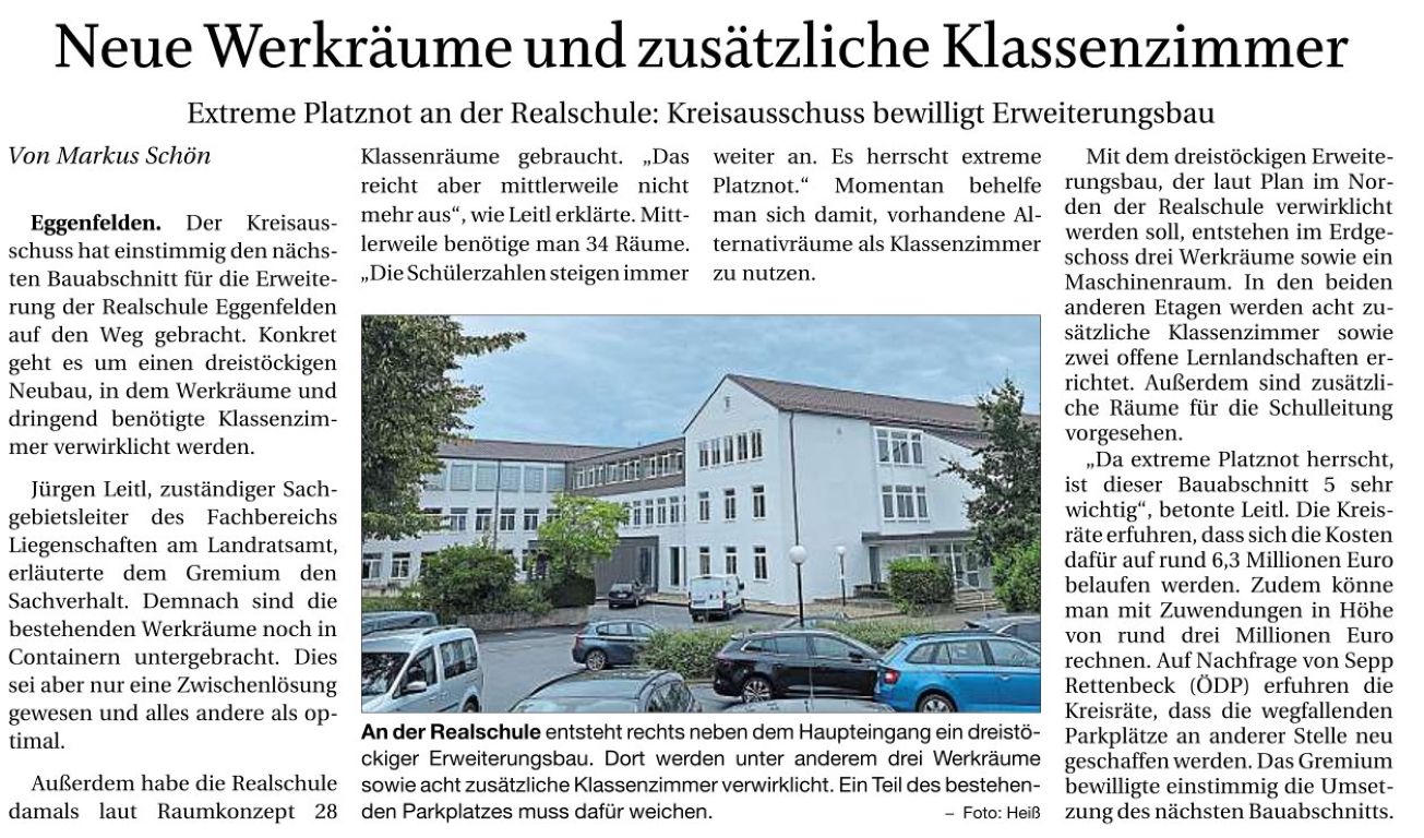 2024-08-06 - Genehmigung kompletter BA 5 - Zeitungsartikel RA real - klein