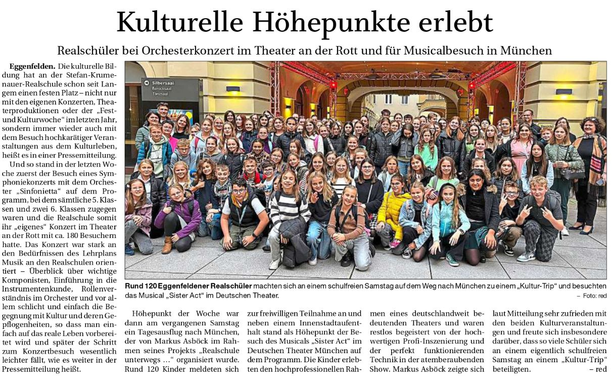 2024-10-17 - RS unterwegs - Musicalbesuch Sister Act - Pressebericht RA real_page-0001 - klein