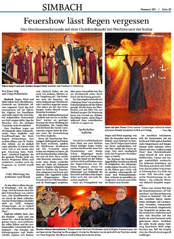 2024-12-09 - Bigbandauftritt Christkindlmarkt Simbach am Inn - Zeitungsbericht PNP real - klein