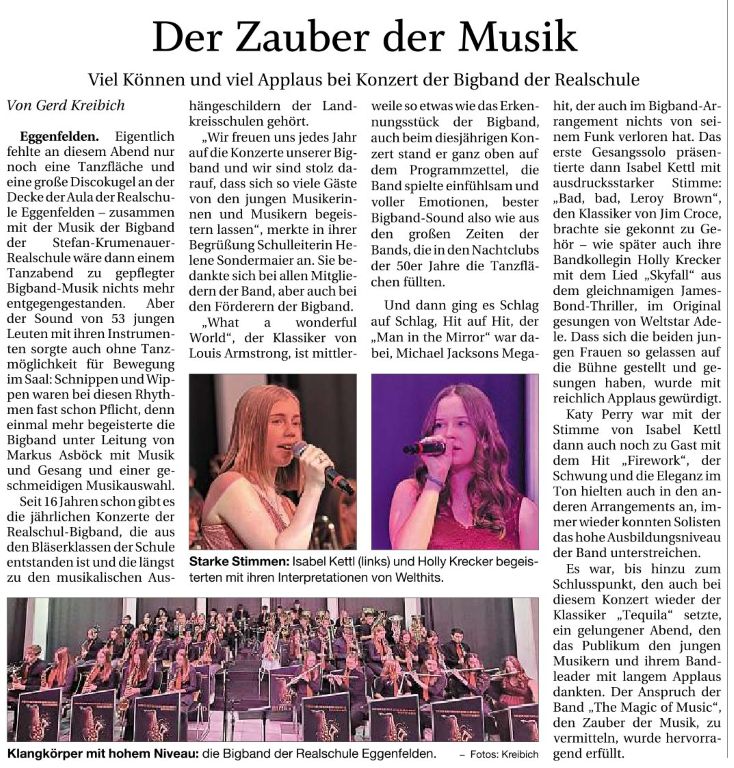 2025-05-24 - Bigbandkonzert 2025 Magic of music - Zeitungsbericht PNP real - klein