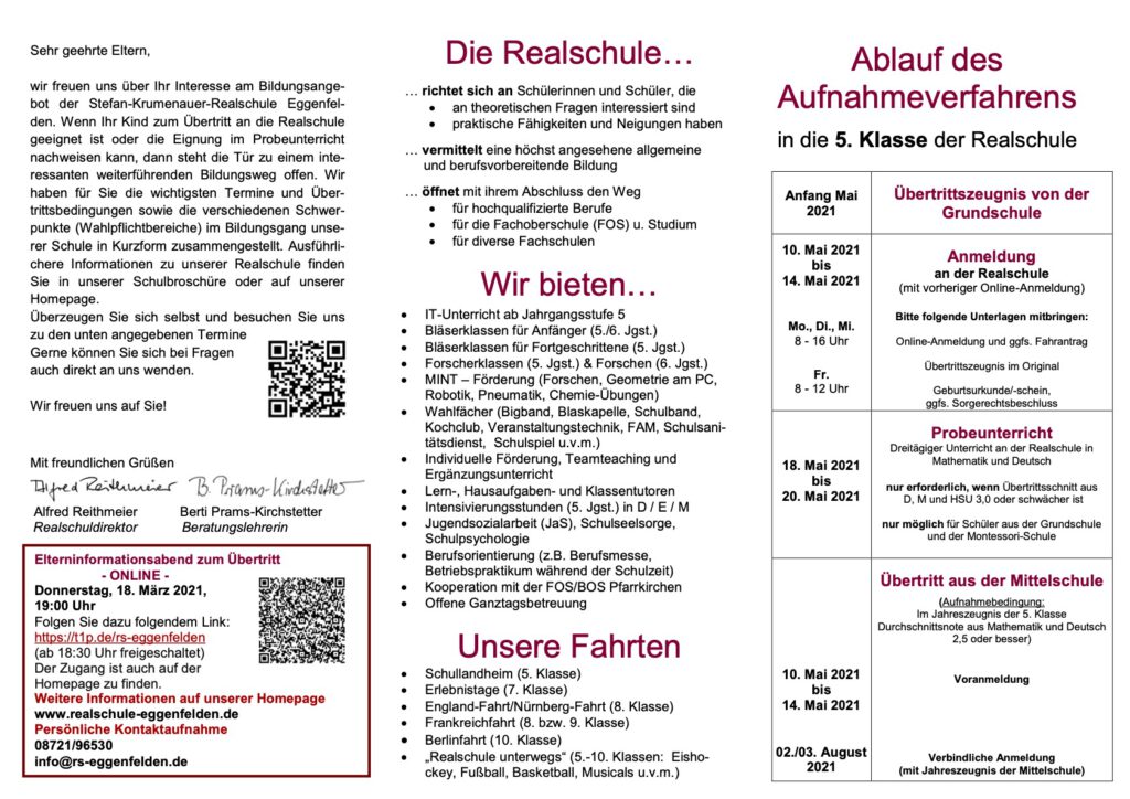 Flyer für Übertrittsabend 2021_2 Flyer für Übertrittsabend 2021_2